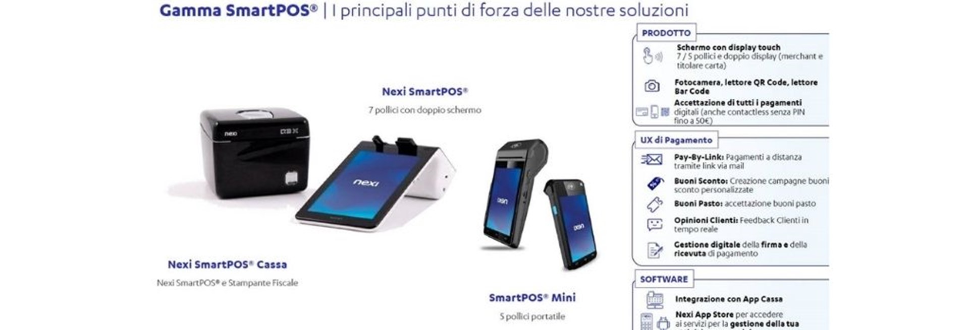 Sistema cassa con POS mobile Nexi Smart
