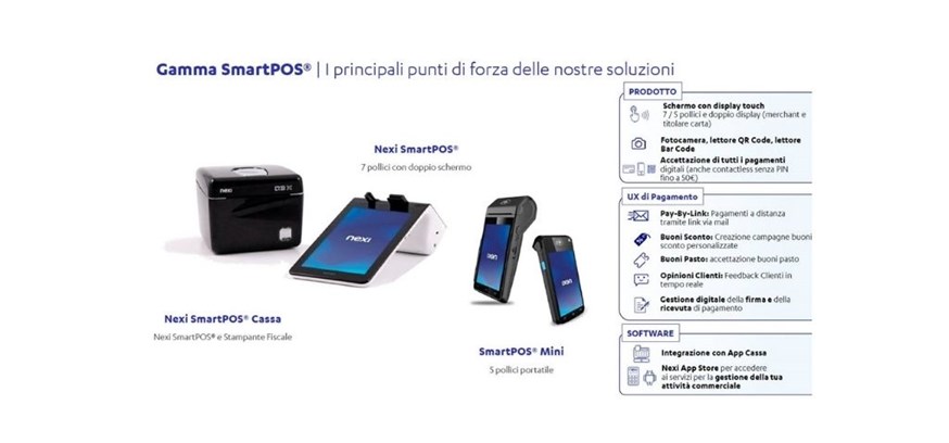Linea SmartPOS di NEXI: Il POS innovativo per accettare pagamenti fisici e digitali 